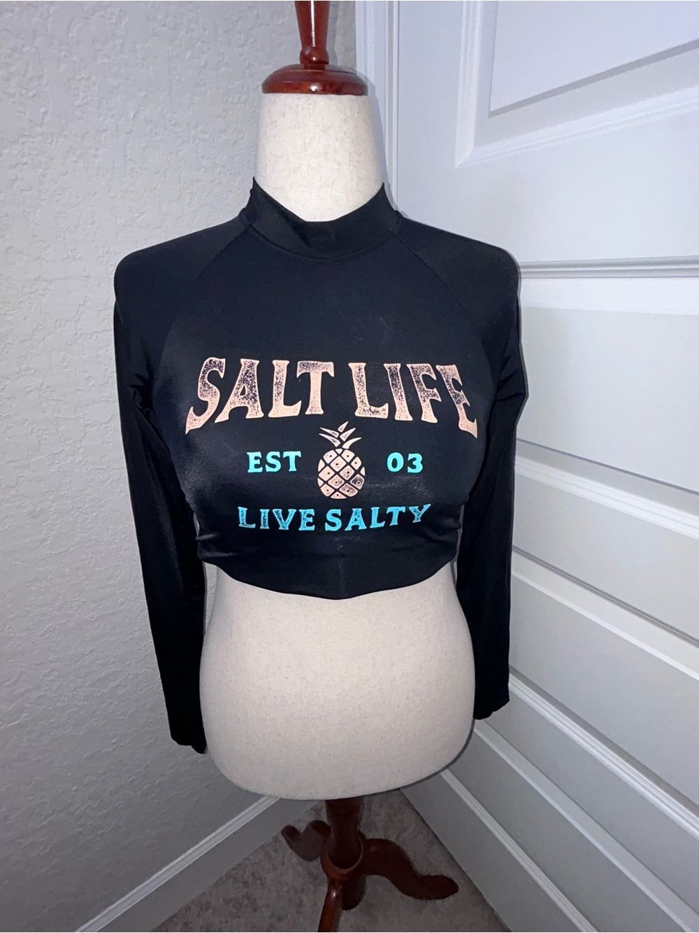 Salt Life Rashguard Tankini Long Sleeve Swim Top
